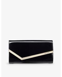 Jimmy Choo - Emmie Clutch Bag In Patent Leather - Lyst