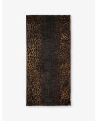 Zadig & Voltaire - Judy Leopard-Print Wool Scarf - Lyst