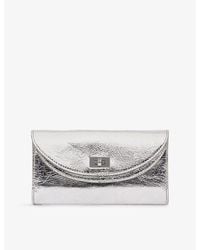 Sandro - Mambo Metallic-Leather Clutch Bag - Lyst