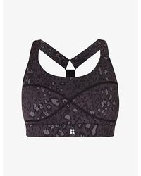 Sweaty Betty - Power Medium-Impact Stretch-Woven Sports Bra - Lyst