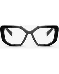 Prada - Pr A04v Irregular-frame Acetate Glasses - Lyst