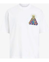 AllSaints - Plateau Graphic Logo-print Organic-cotton T-shirt - Lyst