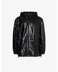 Loewe - Brand-debossed Relaxed-fit Hooded Leather Jacket - Lyst