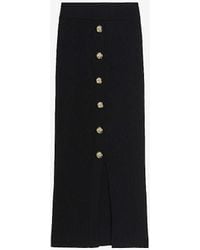 Ted Baker - Betylou Ribbed Stretch-knit Midi Skirt - Lyst