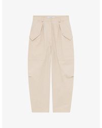 IRO - Natsa Flap-Pocket Cotton And Linen Trousers - Lyst