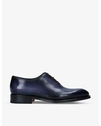 Santoni - Leather Patina Wholecut Oxford Shoes - Lyst