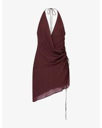 Bec & Bridge - Amanda Halter-Neck Woven Mini Dress - Lyst