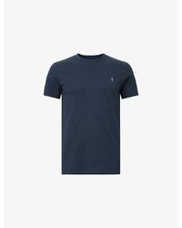 AllSaints - Tonic Logo-Embroidered Slim-Fit Cotton T-Shirt - Lyst