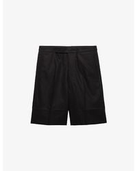 Prada - Cotton Bermuda Shorts - Lyst