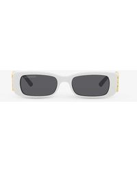 Balenciaga - Bb0096s Rectangular-frame Acetate Sunglasses - Lyst