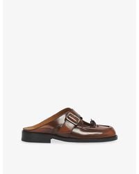 Marni - Bambi Buckle Leather Sabot Mules - Lyst