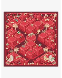 Cartier - Jewellery Boxes Graphic-print Silk-twill Scarf - Lyst