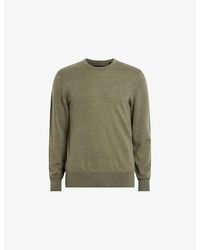 AllSaints - Mode Merino Marl-Pattern Wool Crew Jumper - Lyst