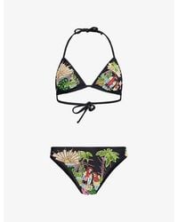 Oceanus - Charli Embellished Tropical Bikini Set - Lyst
