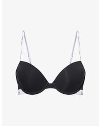 Calvin Klein - Icon Demi Cotton-Modal Jersey T-Shirt Bra - Lyst