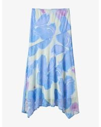 OMNES - Cruze Floral-Print Woven Midi Skirt - Lyst