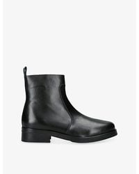 Studio Nicholson - Square-Toe Leather Ankle Boots - Lyst