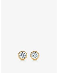 Tiffany & Co. - Elsa Peretti Diamonds By The Yard 18Ct- And Diamond Stud Earrings - Lyst