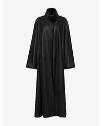 Nour Hammour - Dorian Reversible Leather Shearling Coat - Lyst
