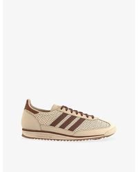 adidas - Sl 72 Textured Woven And Leather Low-Top Trainers - Lyst