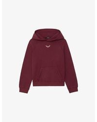 Zadig & Voltaire - Georgy Rhinestone-Embellished Cotton-Blend Hoody - Lyst