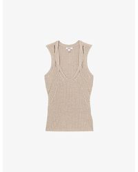 Reiss - Alethia Twist-Strap Knitted Vest - Lyst