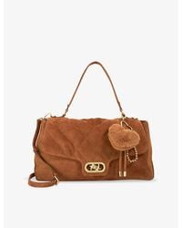 Dune - Regency Suede Textured Shoulder Bag - Lyst