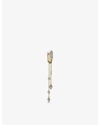 Kismet by Milka - Silva 0.20Ct Diamond Drop Huggie - Lyst
