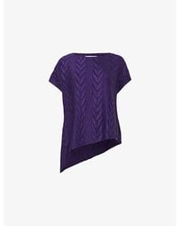 eem - Geometric-Pattern Plisse Woven Top - Lyst