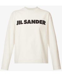 Jil Sander - Logo-print Relaxed-fit Cotton-jersey T-shirt - Lyst