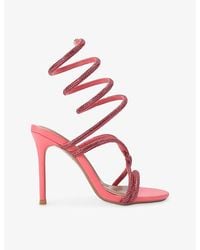 KG by Kurt Geiger - Sloane Woven Heeled Sandals - Lyst