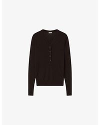 JOSEPH - Gillies Cashair Cashmere Henley Top - Lyst