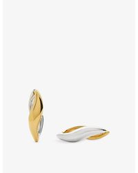 Missoma - Savi Signature Small 18Ct And Plated Brass Hoop Earrings - Lyst