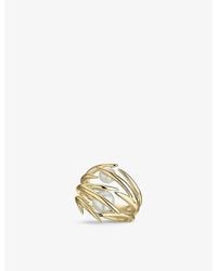 Shaun Leane - Cherry Blossom-Plated Vermeil And Pearl Ring - Lyst