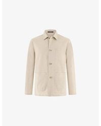BOGGI - Patch-Pocket Regular-Fit Cotton And Linen Overshirt - Lyst