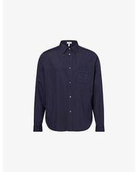 Loewe - Long-Sleeves Regular-Fit Cotton-Poplin Shirt - Lyst