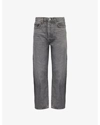 Agolde - 90's Pinch Five-Pockets Straight-Leg High-Rise Denim Jeans - Lyst
