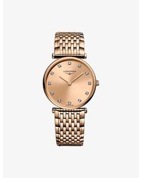 Longines - L4.512.1.90.8 La Grande Classique De Pvd-Coated And 0.081Ct Diamond Quartz Watch - Lyst