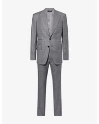 Tom Ford - Shelton Check Single-Breasted Wool Suit - Lyst