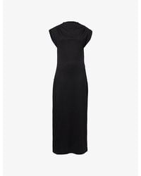 Anine Bing - Alix Gathered Cotton-Blend Maxi Dress - Lyst