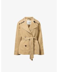 Varley - Maddox Cropped Lyocell-Blend Trench Jacket - Lyst