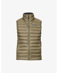 Patagonia - Padded Brand-patch Recycled-nylon Down Gilet - Lyst