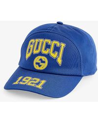 Gucci - Brand-print Panelled Cotton Cap - Lyst