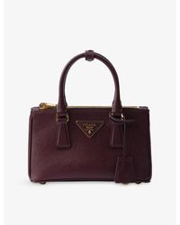 Prada - Galleria Mini Leather Tote Bag - Lyst