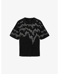 AllSaints - Maia Etta Graphic-Print Oversized Cotton T-Shirt - Lyst