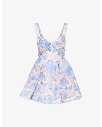 Zimmermann - Rebellion Drape Mini Dress - Lyst