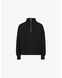 Varley - Hawley Funnel-Neck Stretch-Woven Jersey Sweatshirt - Lyst
