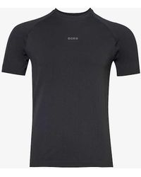 Björn Borg - Brand-print Crewneck Stretch Recycled-polyester T-shirt X - Lyst
