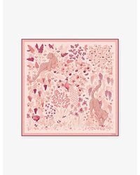 Cartier - Blooming Panthère 90 Silk-Twill Scarf - Lyst
