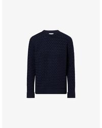 Bottega Veneta - Intrecciato Round-Neck Wool Jumper - Lyst
